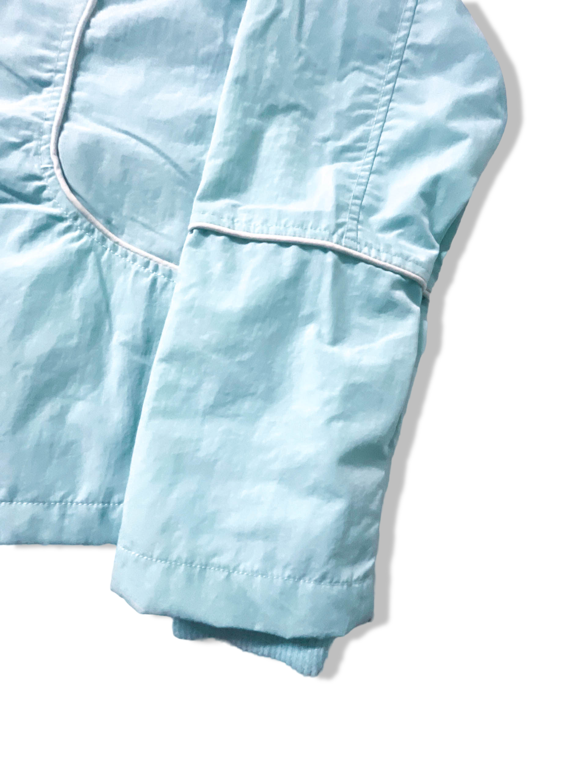 Vintage FRN by Fransa Women's Turquoise full zip polyester hoodie in M|L25W20|SKU 3938