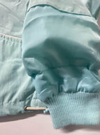 Vintage FRN by Fransa Women's Turquoise full zip polyester hoodie in M|L25W20|SKU 3938