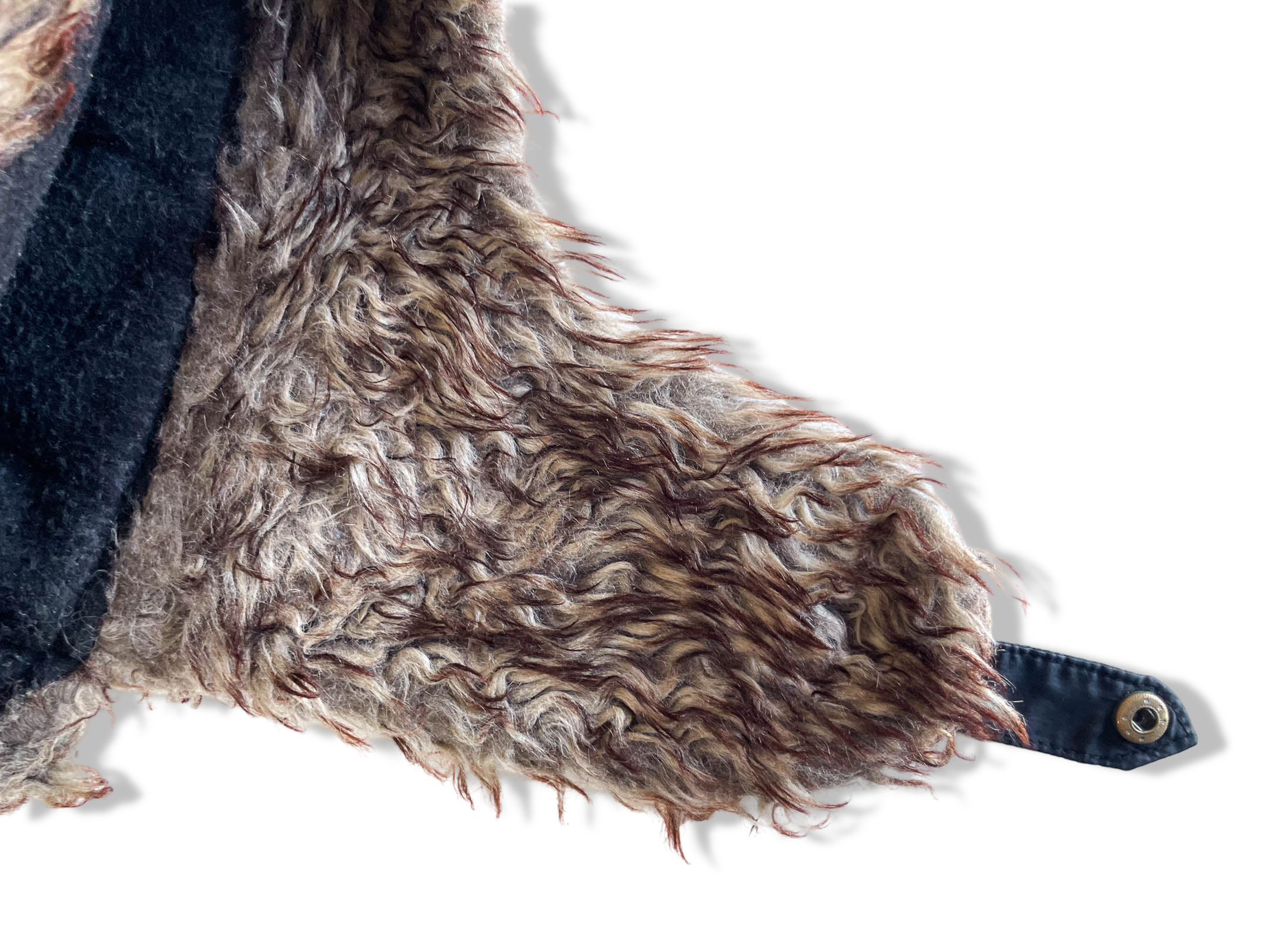 Vintage Thinsulate black quilted tropper fur hat | SKU 4344