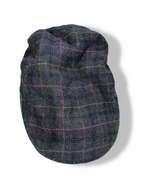 Vintage grey checkered men's flat cap| SKU 4968