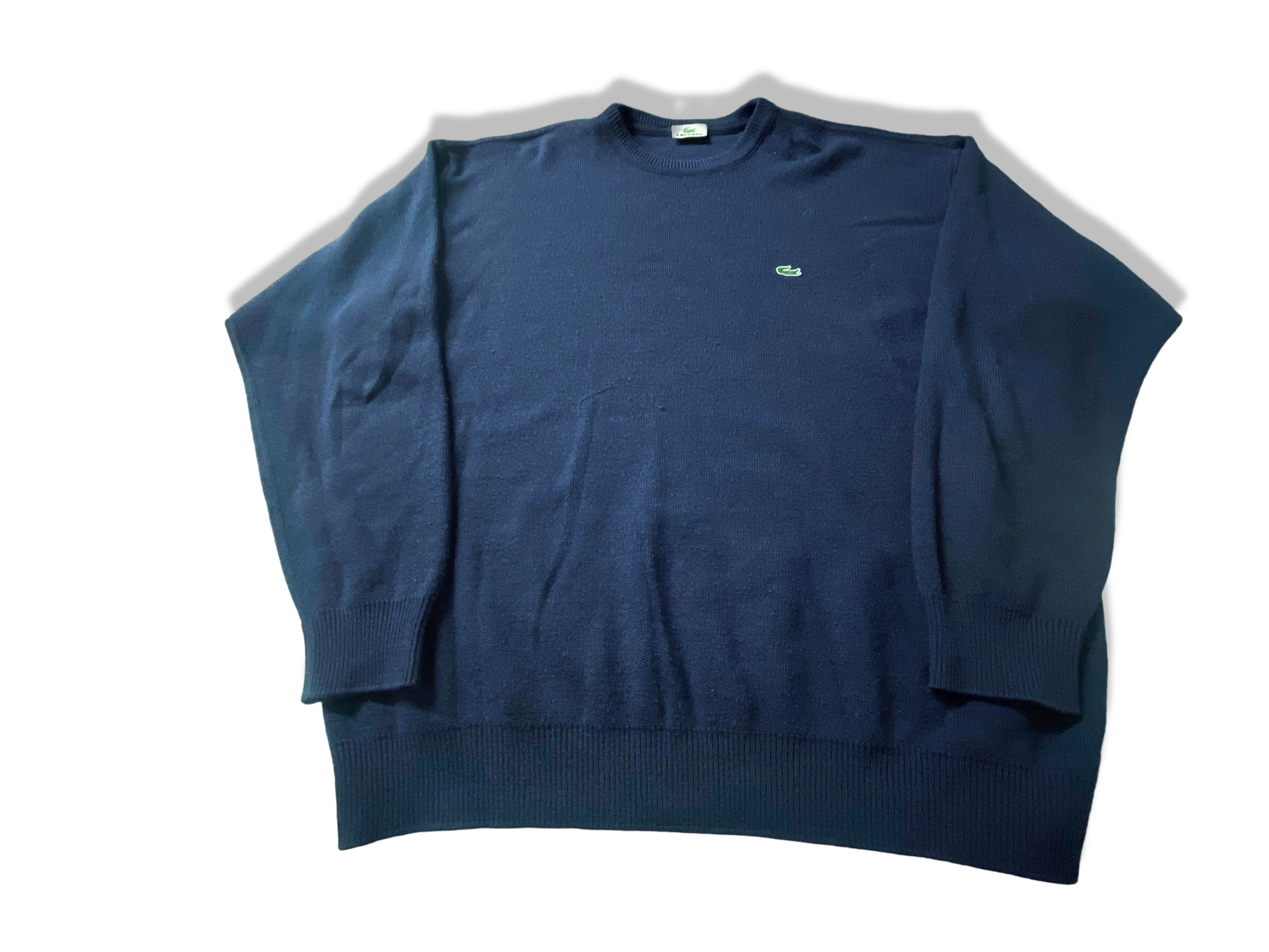 Vintage Lacoste Navy blue crew neck sweatshirt in L|L28 W26| SKU 3947