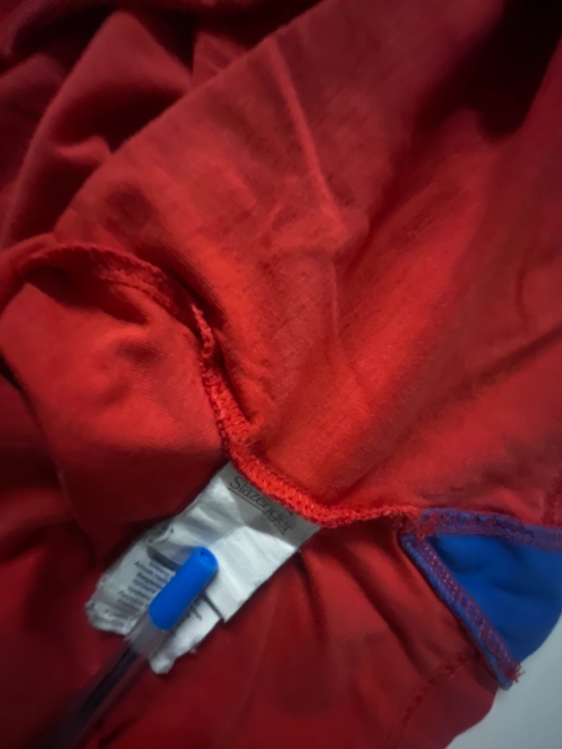 Vintage Red Men's Slazenger oversize fit tees in XXL|L30 W24| SKU 3949