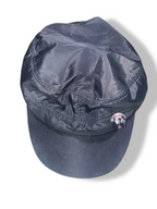 Vintage men's black army cap with ear flap| SKU 4880