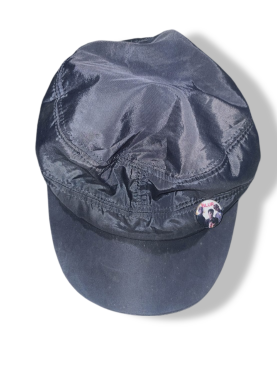 Vintage men's black army cap with ear flap| SKU 4880