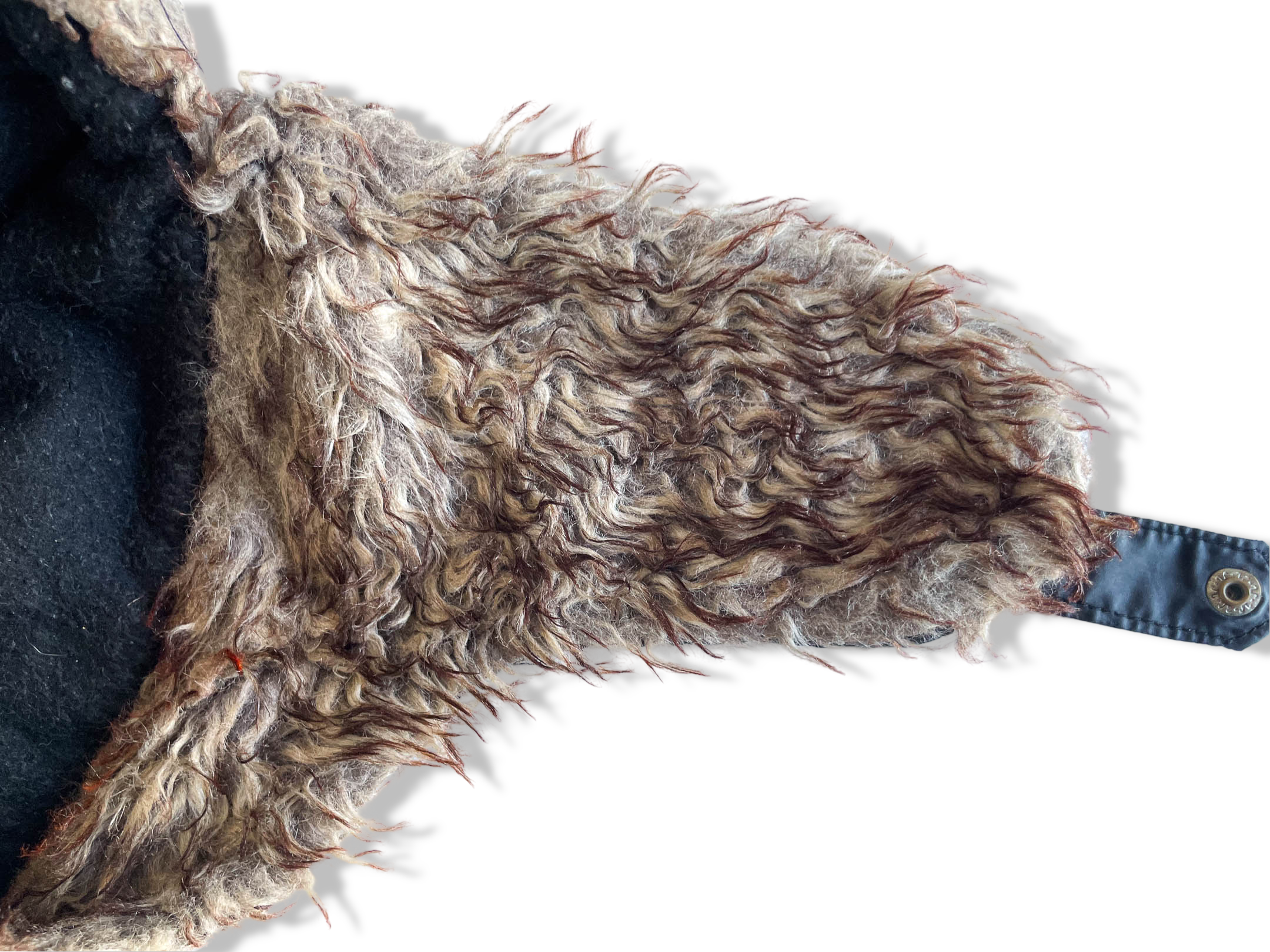 Vintage Thinsulate black quilted tropper fur hat | SKU 4344