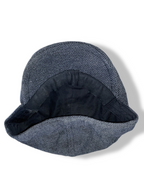 Vintage Statewear grey herringbone flat cap| SKU 4969