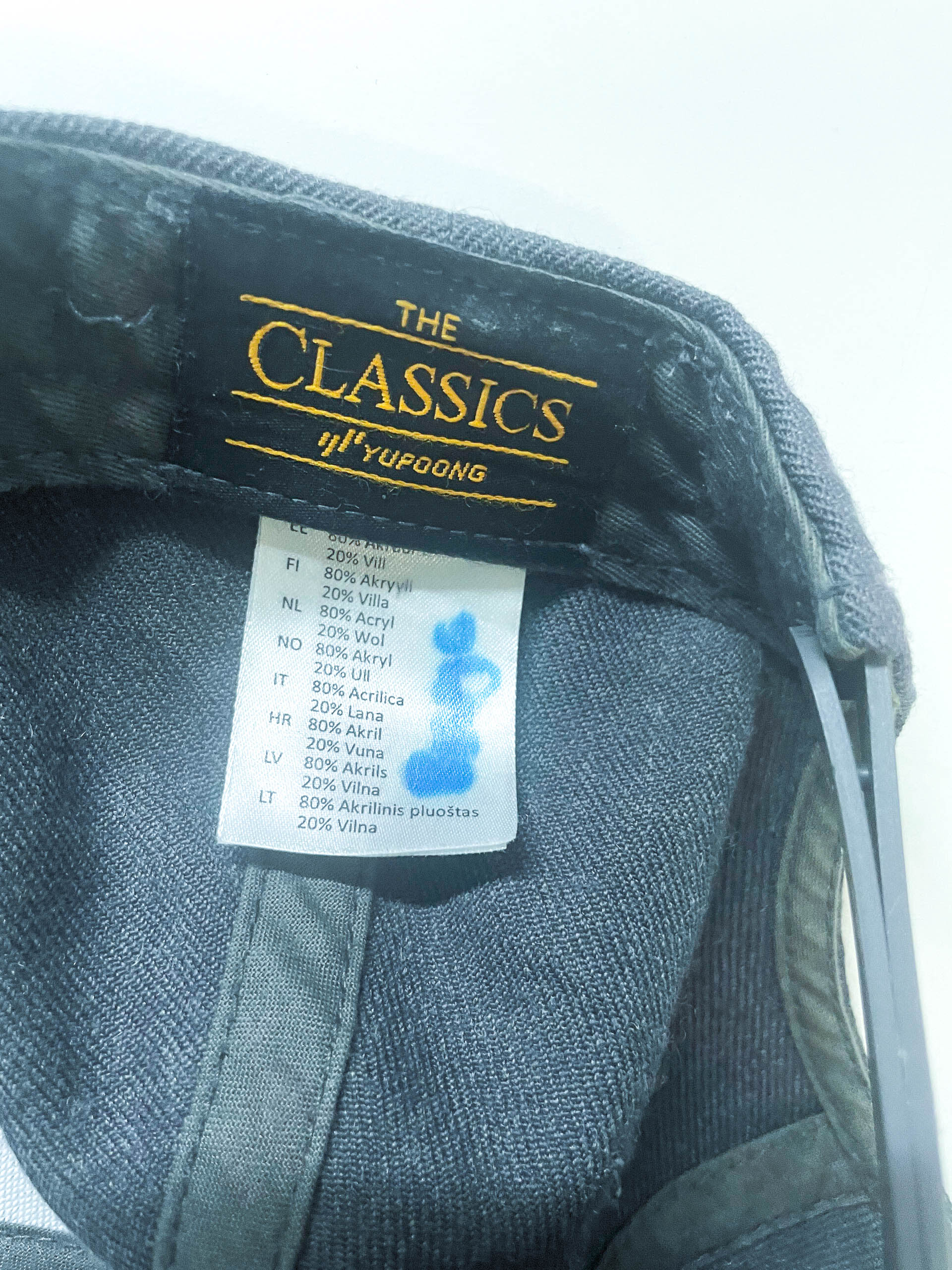 Vintage blue classic Yupoong retro snap cap with Inn cycling print| One size