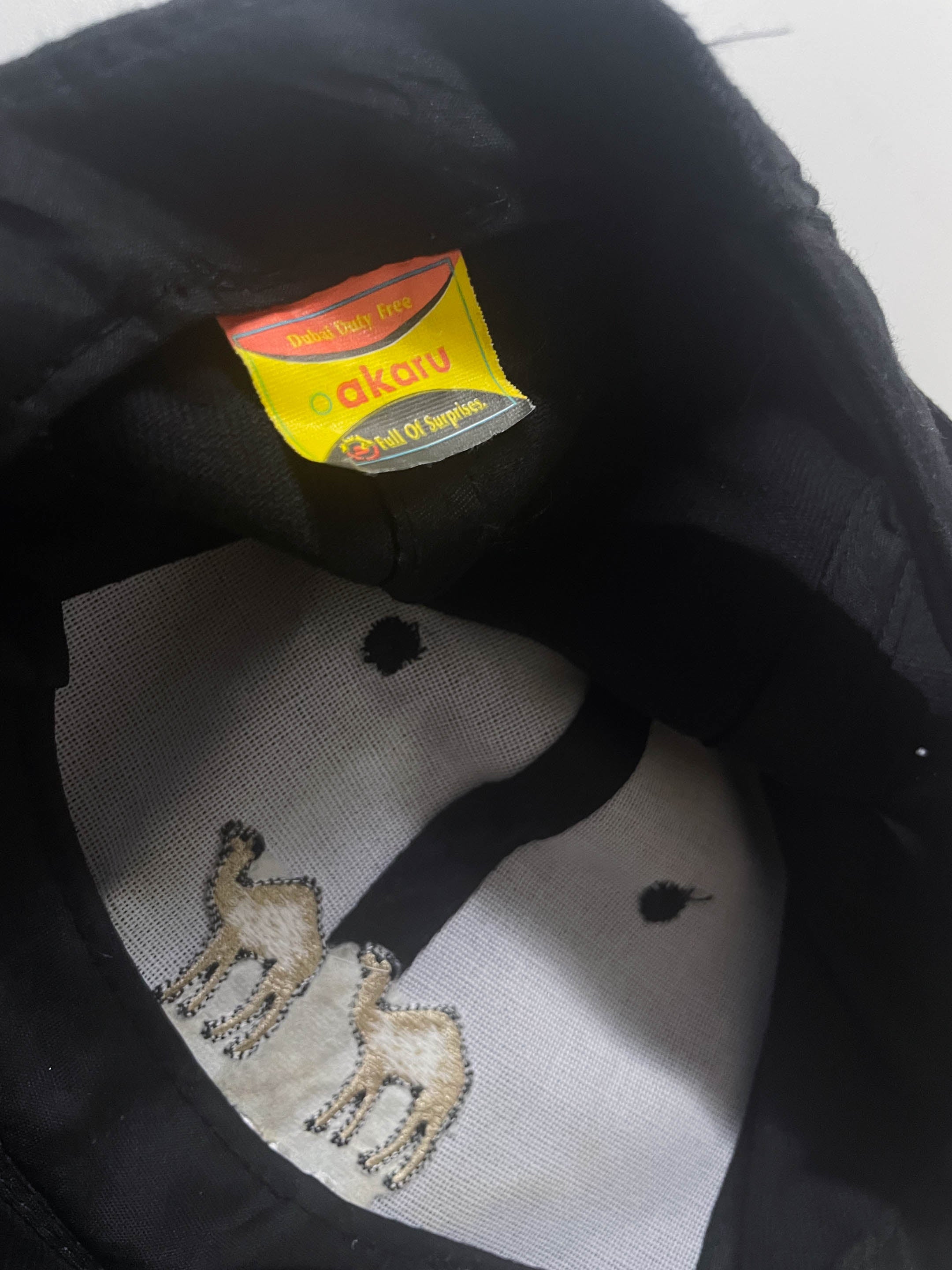 Vintage Black Pakaru Dubai print mens baseball cap|One size| SKU 3955