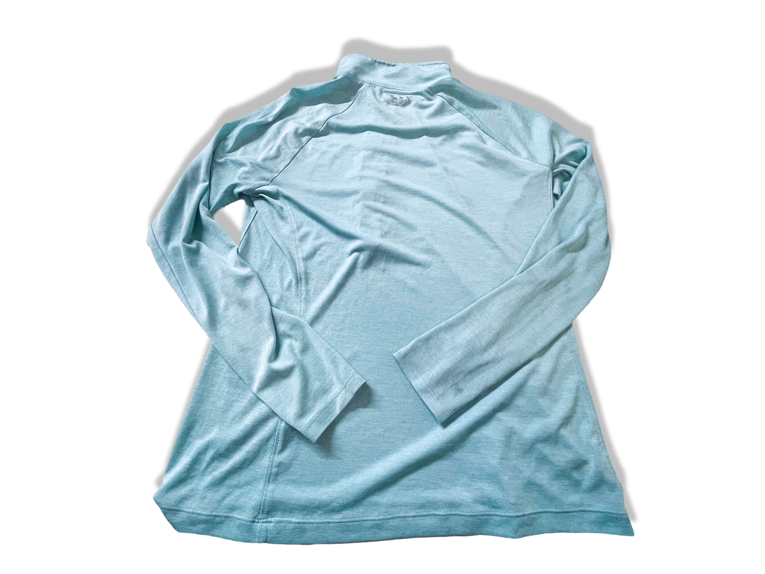 Vintage women's Under Armour 1/4 zip high neck blue sweatshirt in L |L26 W18|SKU 3960