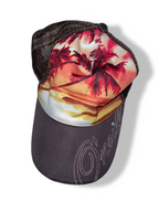 Vintage brown beach embroidery summer baseball cap| SKU 4972