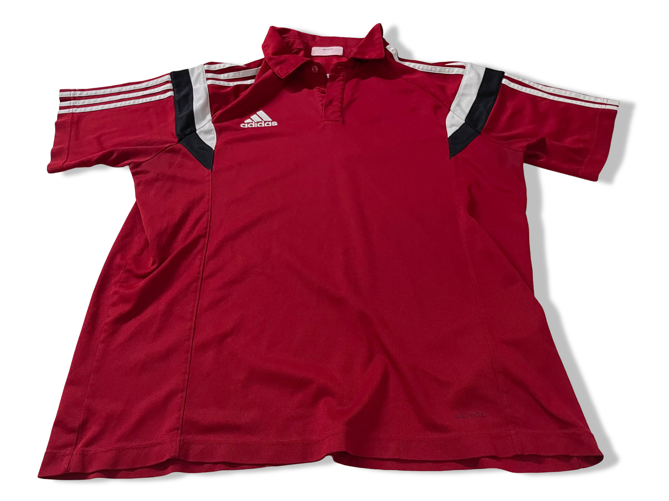 Vintage Adidas Men's polo shirt Condivo red in M|L29 W20|SKU 4137