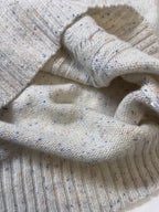 Vintage Cream women's cable knitted crew neck sleeveless sweater UK 14/16L22W17|SKU 3970