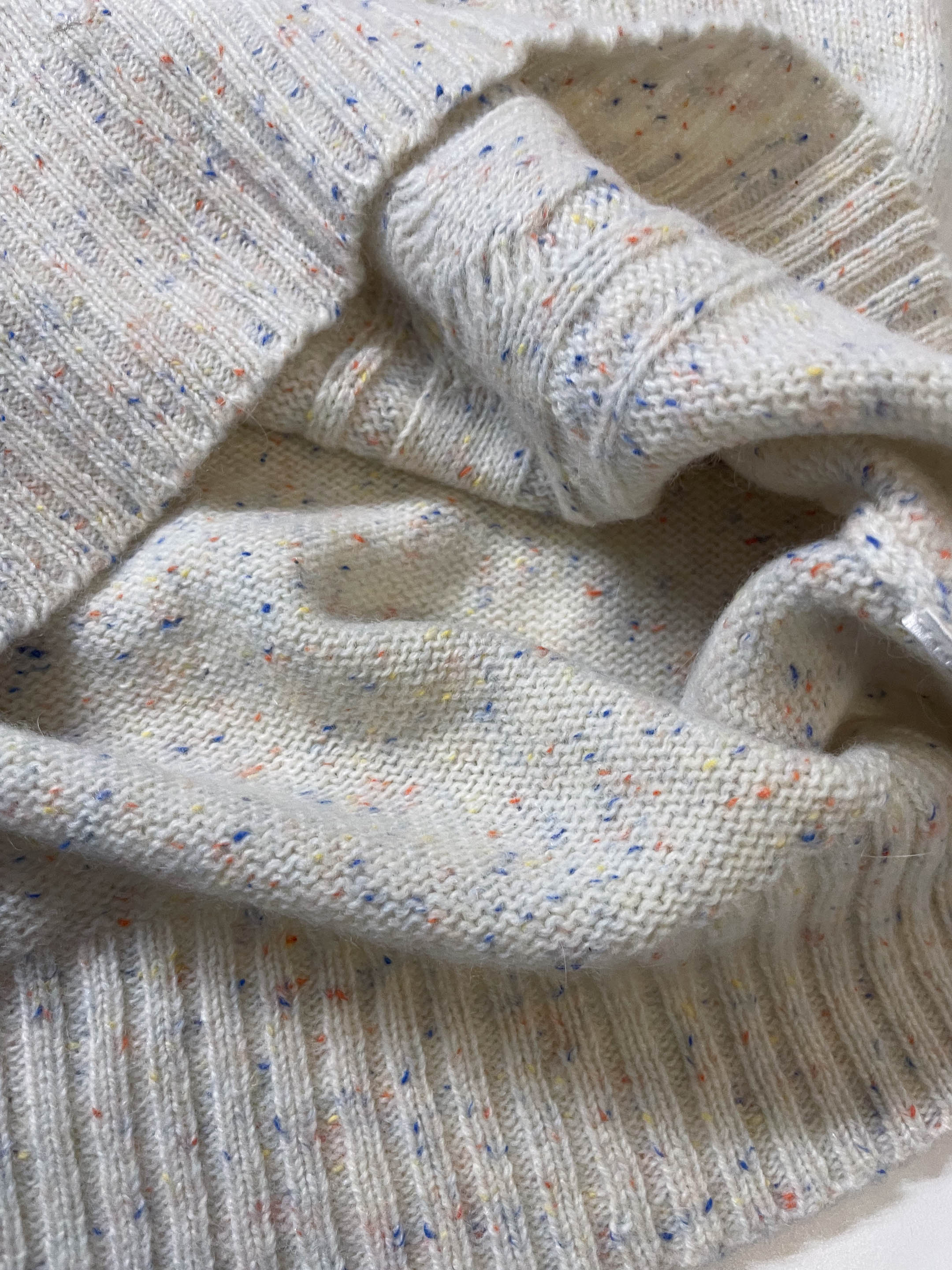 Vintage Cream women's cable knitted crew neck sleeveless sweater UK 14/16L22W17|SKU 3970