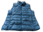Vintage Women's Uniqlo Navy sleeveless full zip puffer padded jacket in XL|L27 W20|SKU 3971
