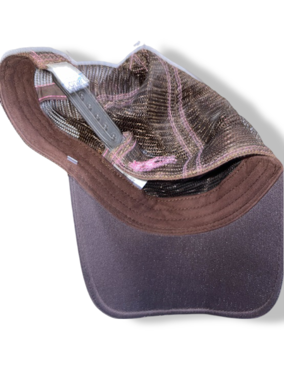 Vintage brown beach embroidery summer baseball cap| SKU 4972