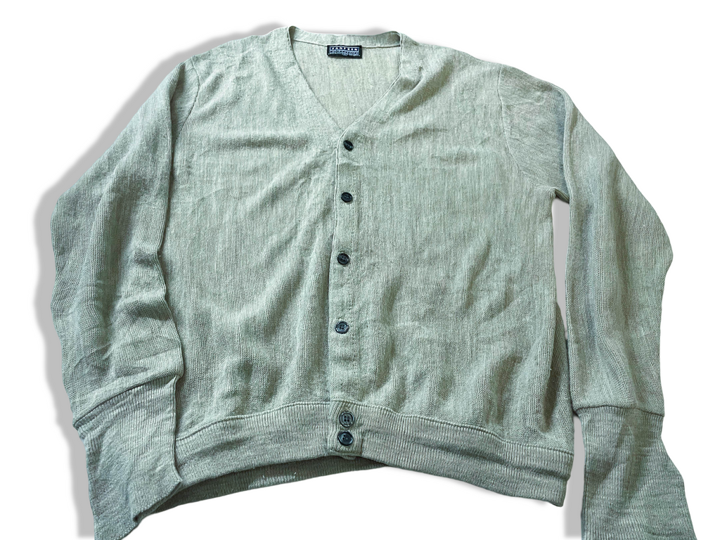 Vintage Jantzen classic cream V-neck button up cardigan in L/XL|L28 W20|SKU 3972|Made in U.S.A