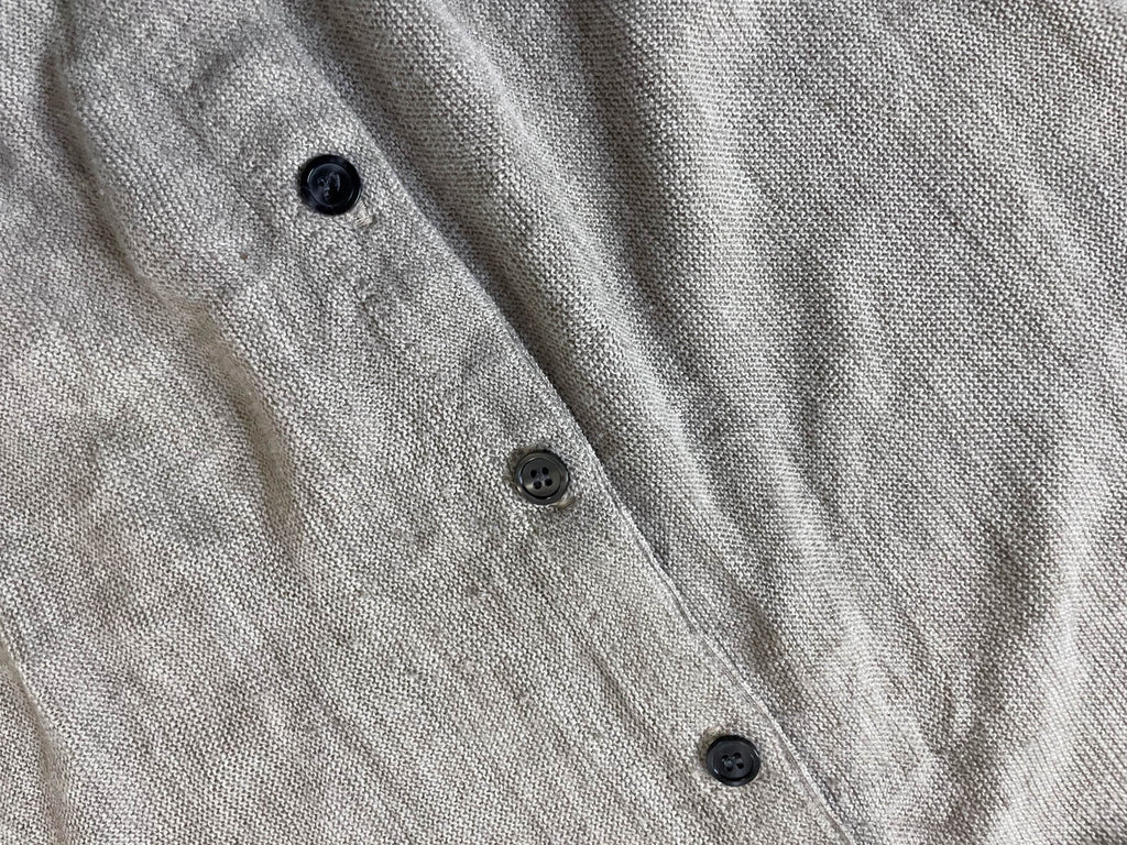 Vintage Jantzen classic cream V-neck button up cardigan in L/XL|L28 W20|SKU 3972|Made in U.S.A