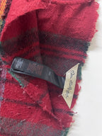 Vintage Miss Selfridge red checkered wool scarf| L70 W 23| SKU 3974