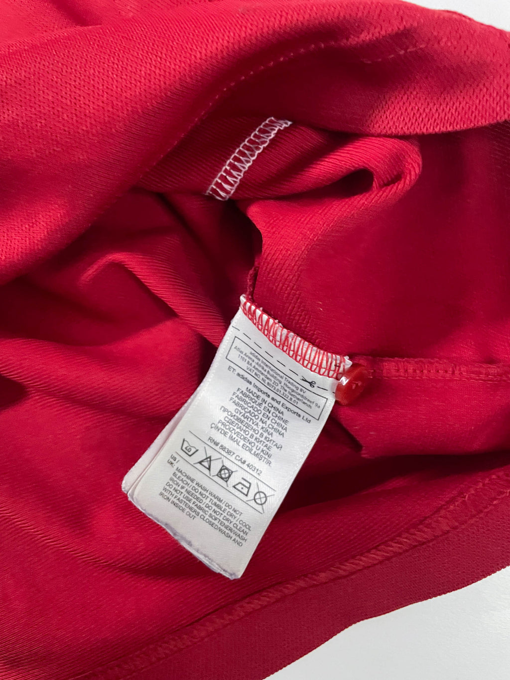 Vintage Adidas Men's polo shirt Condivo red in M|L29 W20|SKU 4137