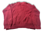 Vintage Red women's Ralph Lauren full zip knitted mock neck cardigan in M|L27W23|SKU 3980