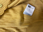 Women's  Y2k A wear mustard yellow button up cropped top in L| L20 W 18| SKU 3981