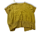 Women's  Y2k A wear mustard yellow button up cropped top in L| L20 W 18| SKU 3981