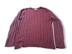 Vintage Tom Penn Wine cable knitted crew neck slim fit sweater in XL| L30 W23| SKU 3984