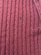 Vintage Tom Penn Wine cable knitted crew neck slim fit sweater in XL| L30 W23| SKU 3984