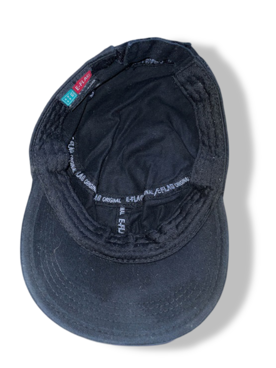 Vintage E-flag army military black cap| SKU 4975