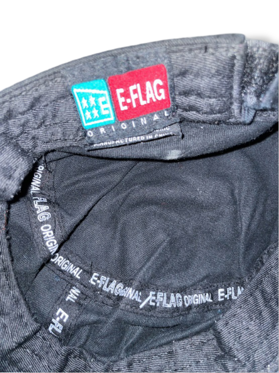 Vintage E-flag army military black cap| SKU 4975