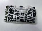 Vintage Women's Rusell Athletics all over print white short sleeve tees in L|L 25 W20|SKU 4139