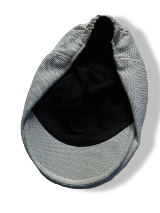 Vintage white men's flat cap| SKU 4978