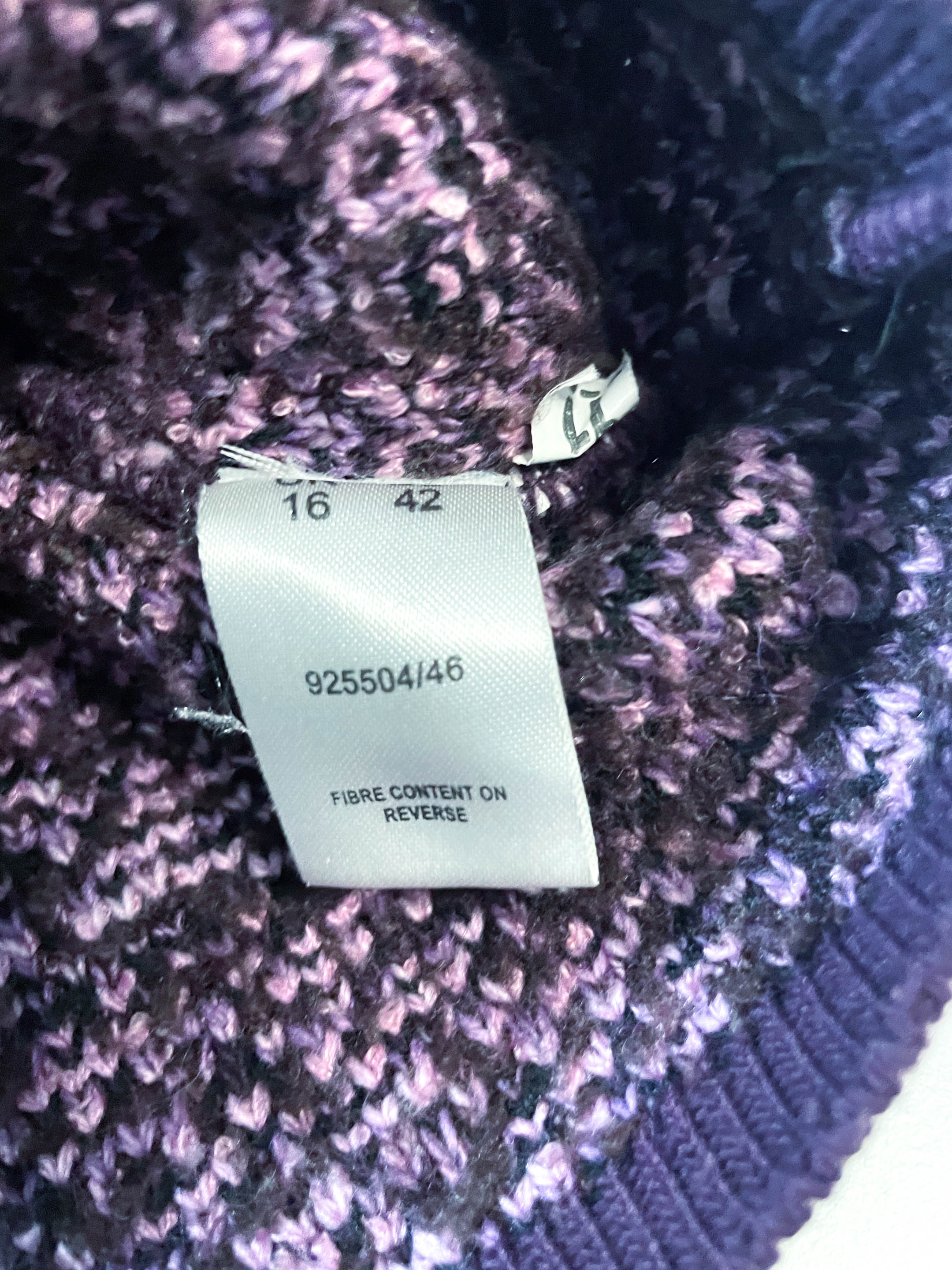 Vintage Eastex women's purple floral quilted jacket size 16|L 25 W20| SKU 4003