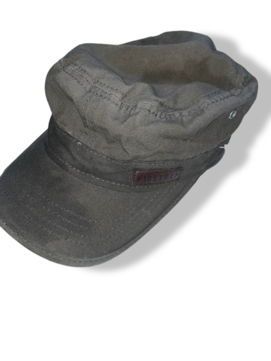 Vintage men's grey firetrap army military cap| SKU 4979
