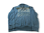 Vintage men's Rough Gear squad denim graphics blue hoodie in L|L29 W23| SKU 4006