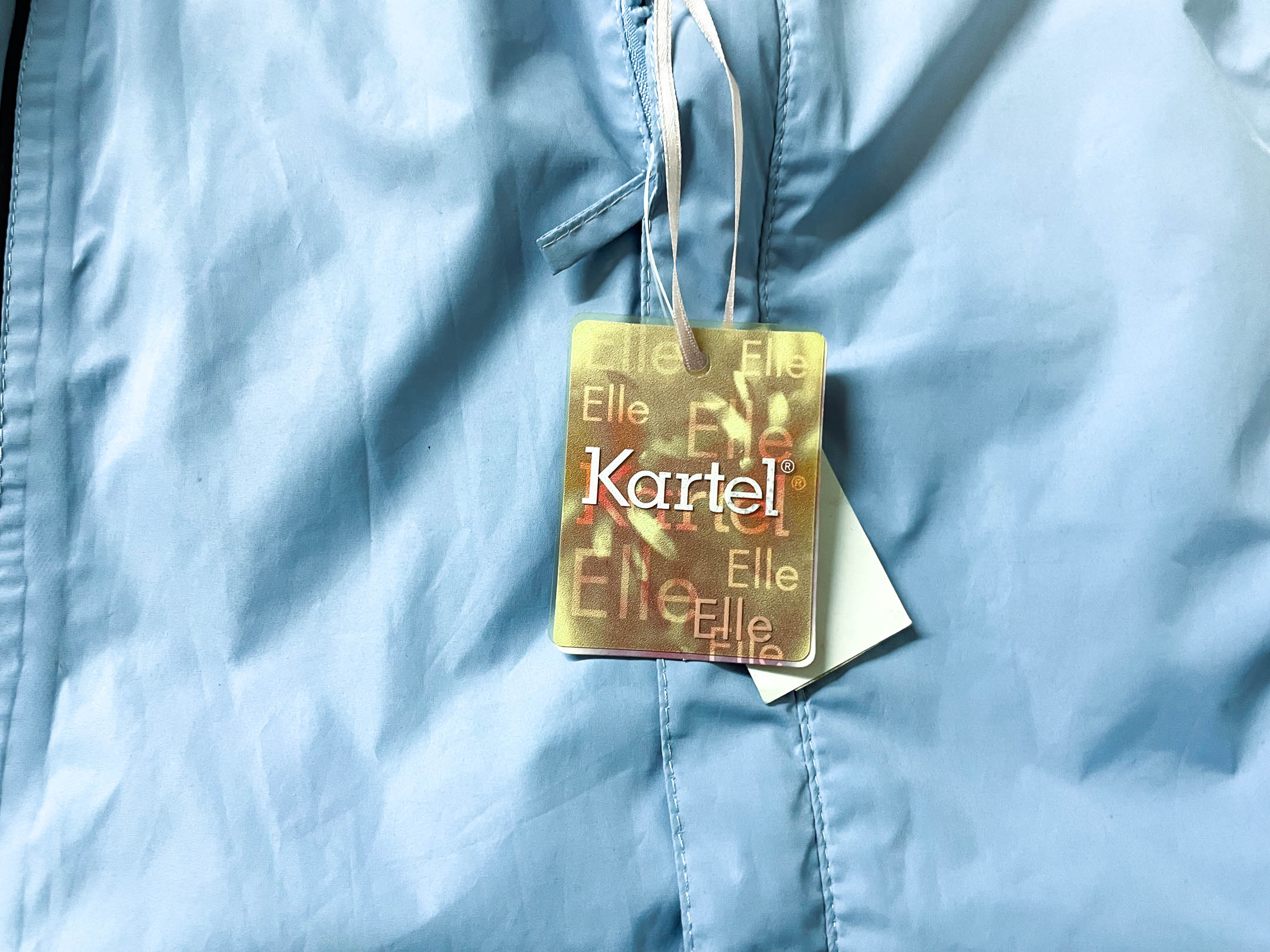 Vintage women's Kartel Elle blue windbreaker full zip jacket in S|L 30 W 20|SKU 4008 with new tag
