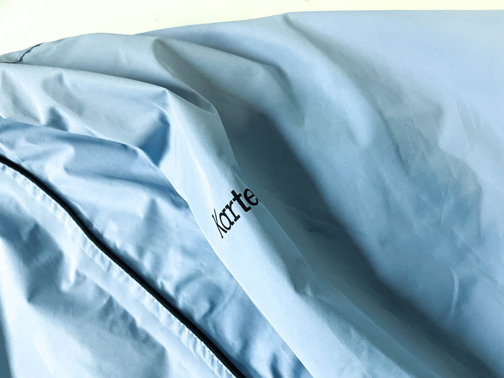 Vintage women's Kartel Elle blue windbreaker full zip jacket in S|L 30 W 20|SKU 4008 with new tag