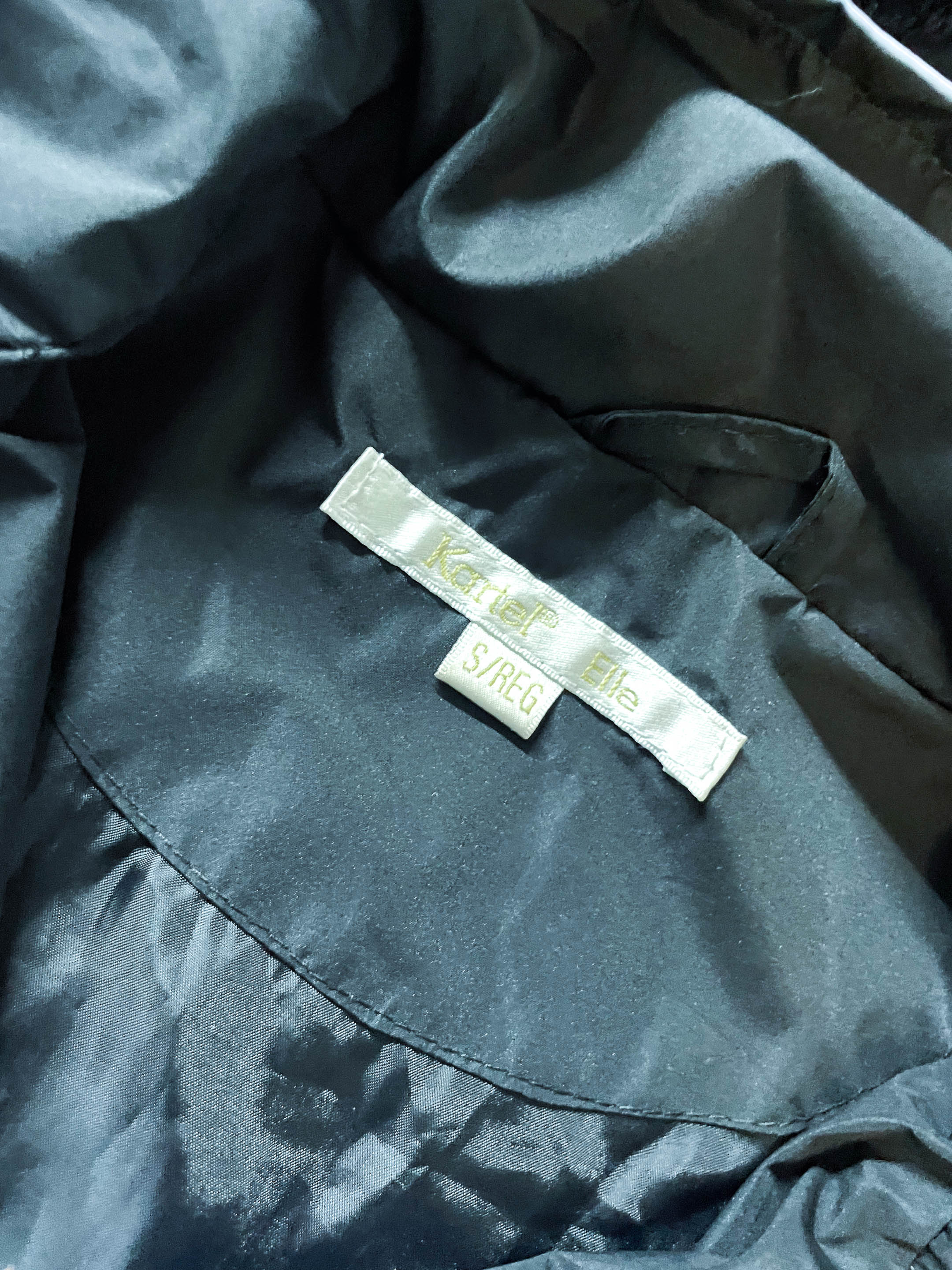 Vintage women's Kartel Elle blue windbreaker full zip jacket in S|L 30 W 20|SKU 4008 with new tag