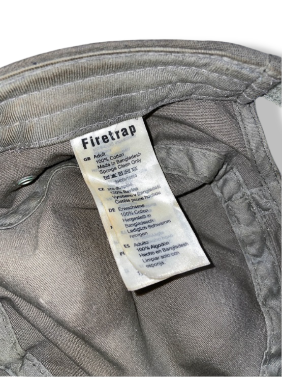 Vintage men's grey firetrap army military cap| SKU 4979