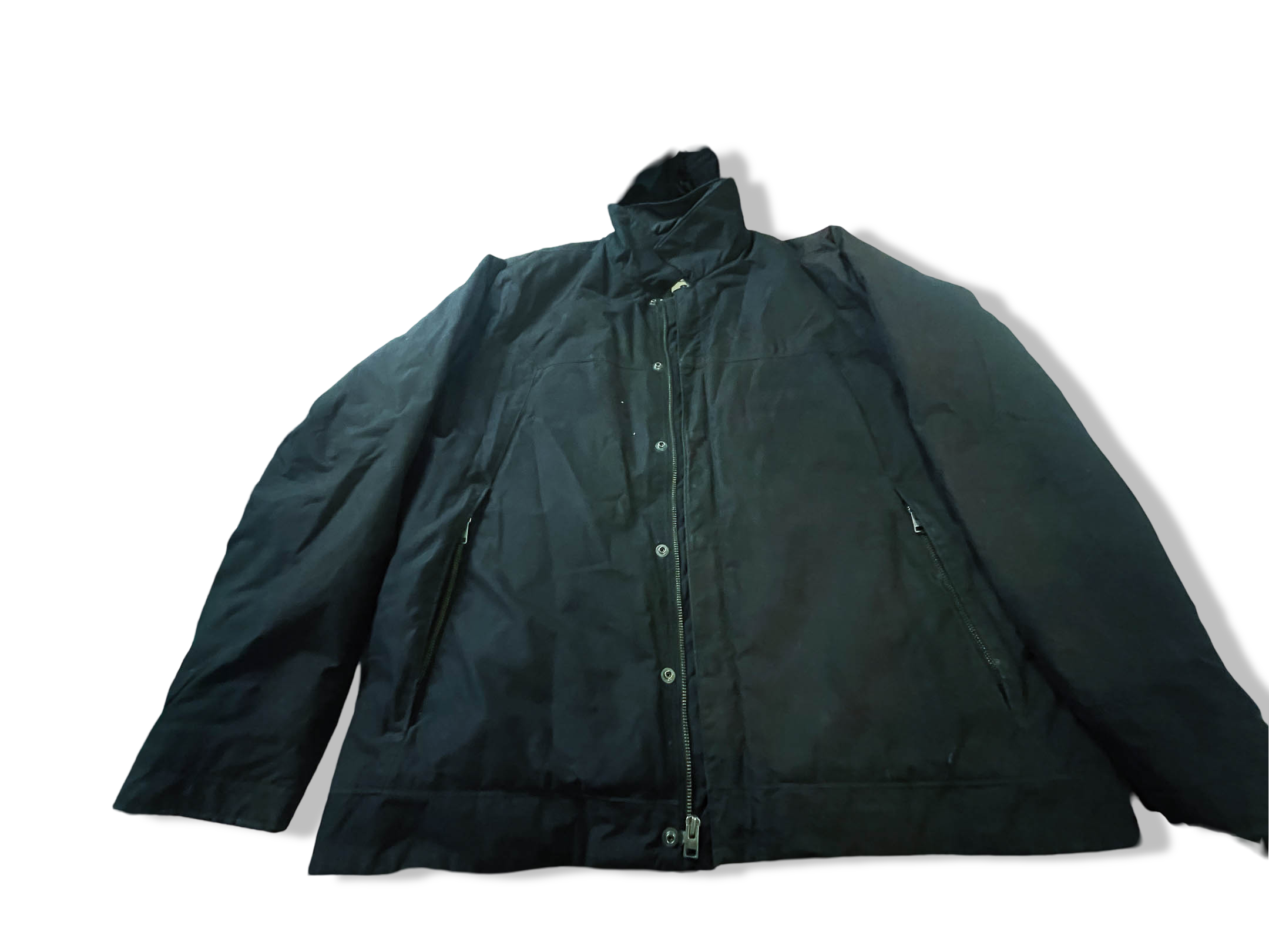 Vintage Men's Columbia sportwear black full zip waterproof jacket in L|L32 W25| SKU 4009