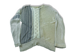 Vintage 90's women's cream geometric sweater in S/XS|L24 W15|SKU 4011