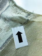 Vintage 90's women's cream geometric sweater in S/XS|L24 W15|SKU 4011