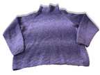 Vintage women's purple knitted high neck jumper in S|L 21 W 21| SKU 4017