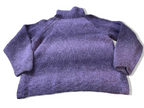 Vintage women's purple knitted high neck jumper in S|L 21 W 21| SKU 4017
