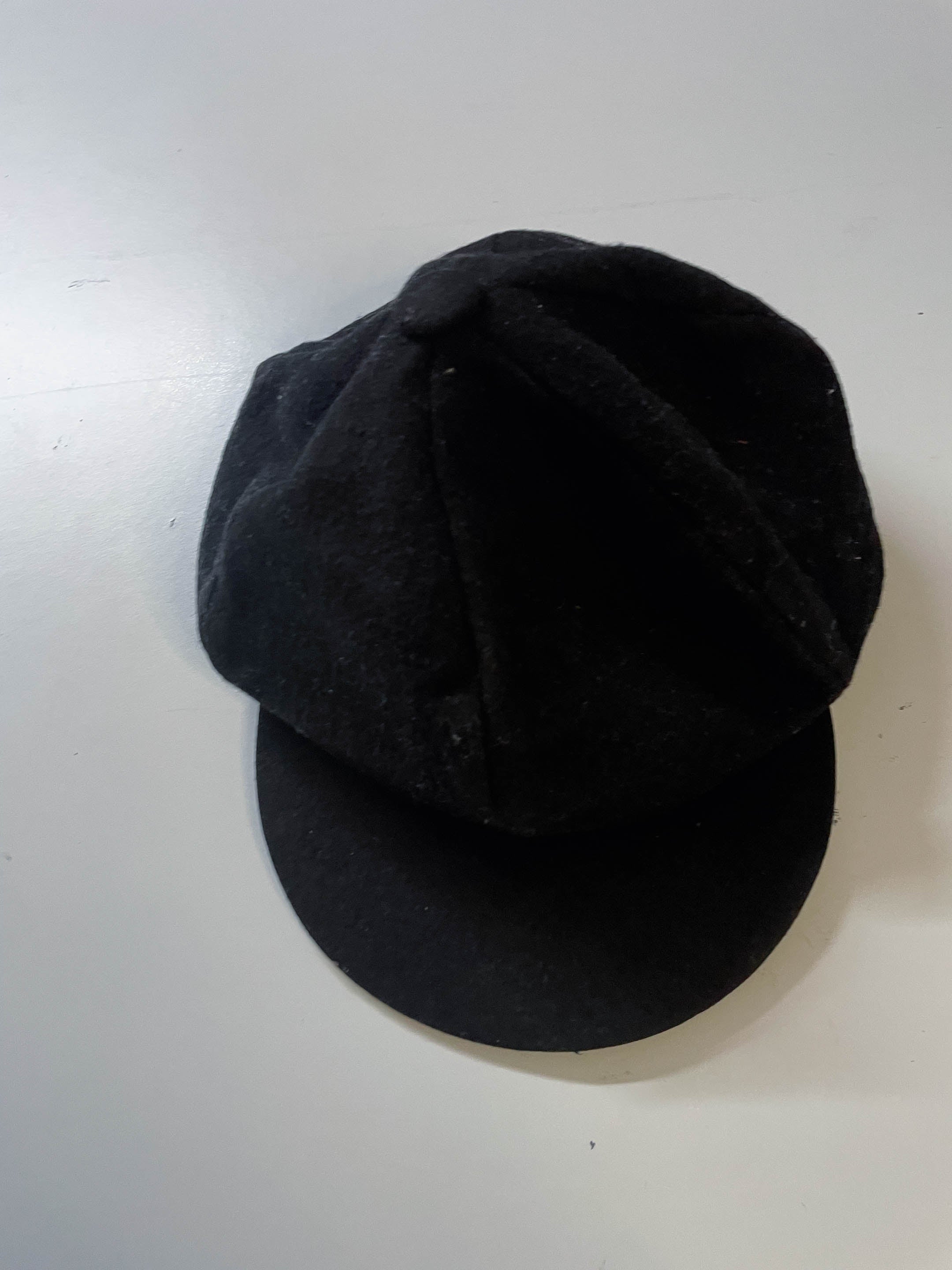 Vintage women's black cadet flat cap| One size| SKU 4018