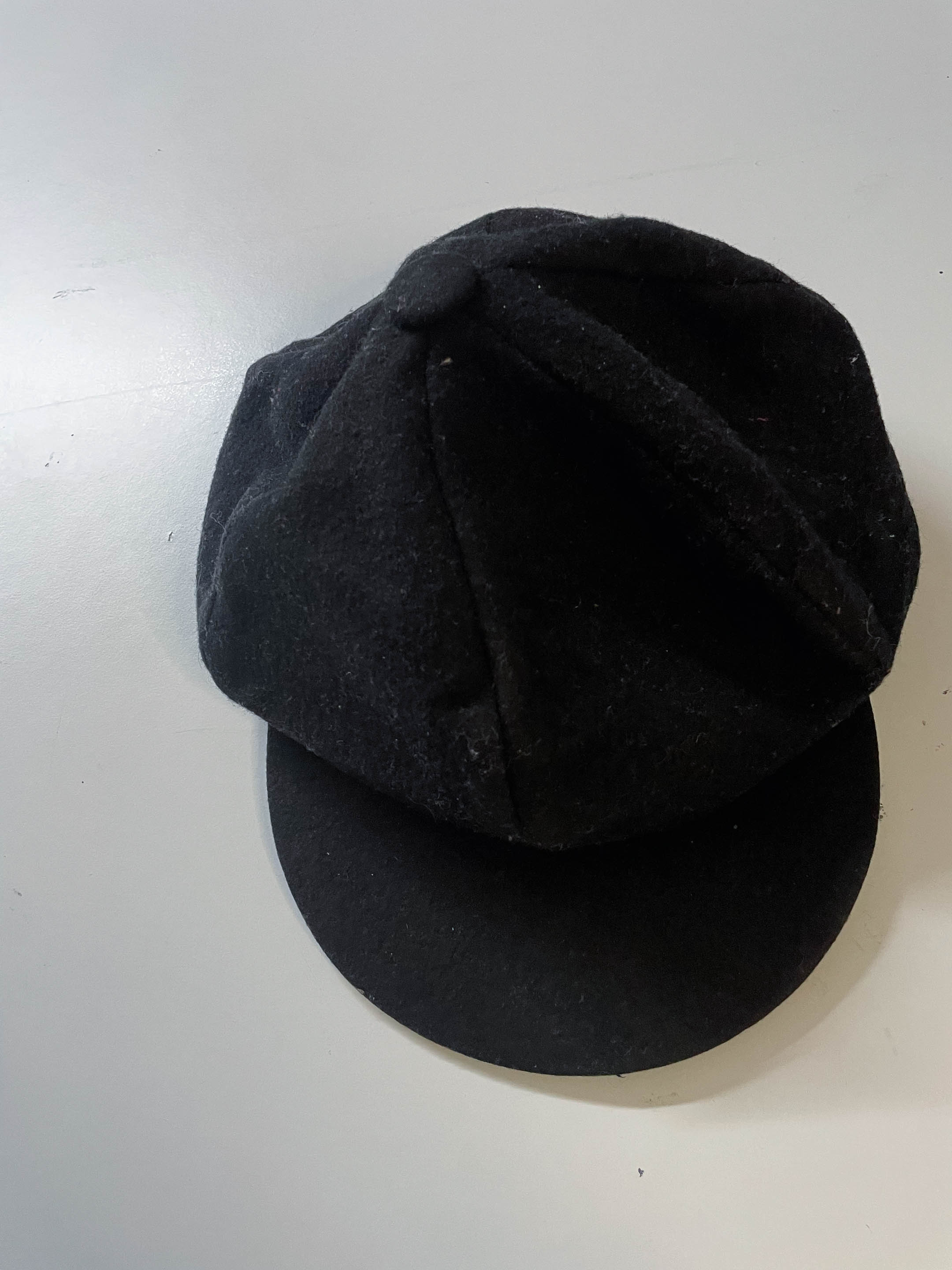 Vintage women's black cadet flat cap| One size| SKU 4018