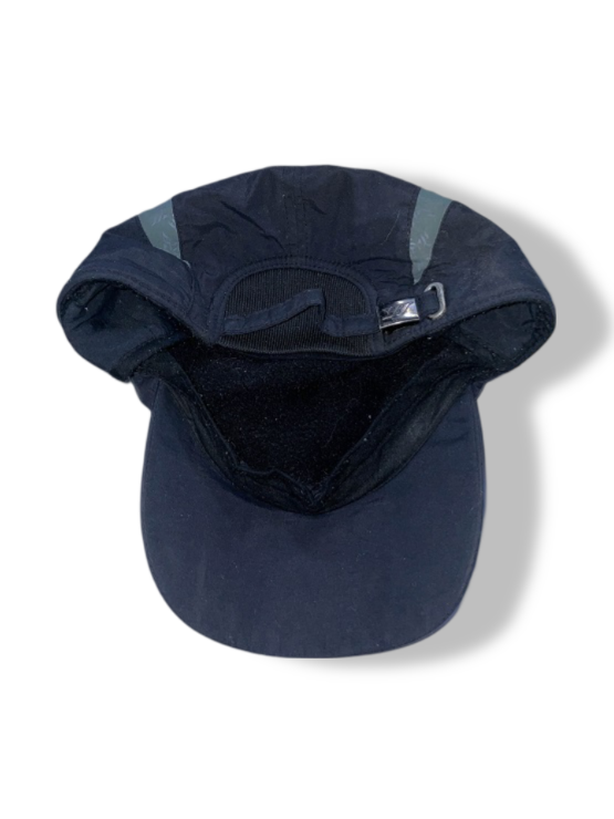 Vintage SDSRW Sport black snapback trucker cap with ear flap| SKU 4982