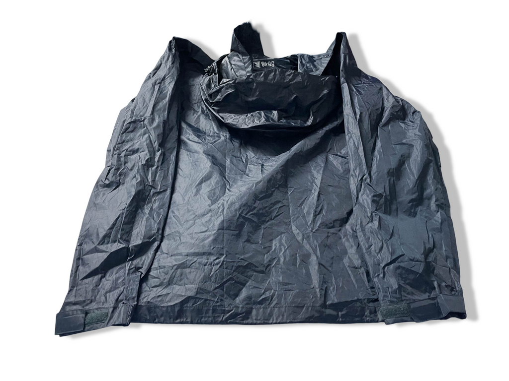 Vintage Aquamak black nylon rain hoodie jacket in S |L29 W19| SKU 4026