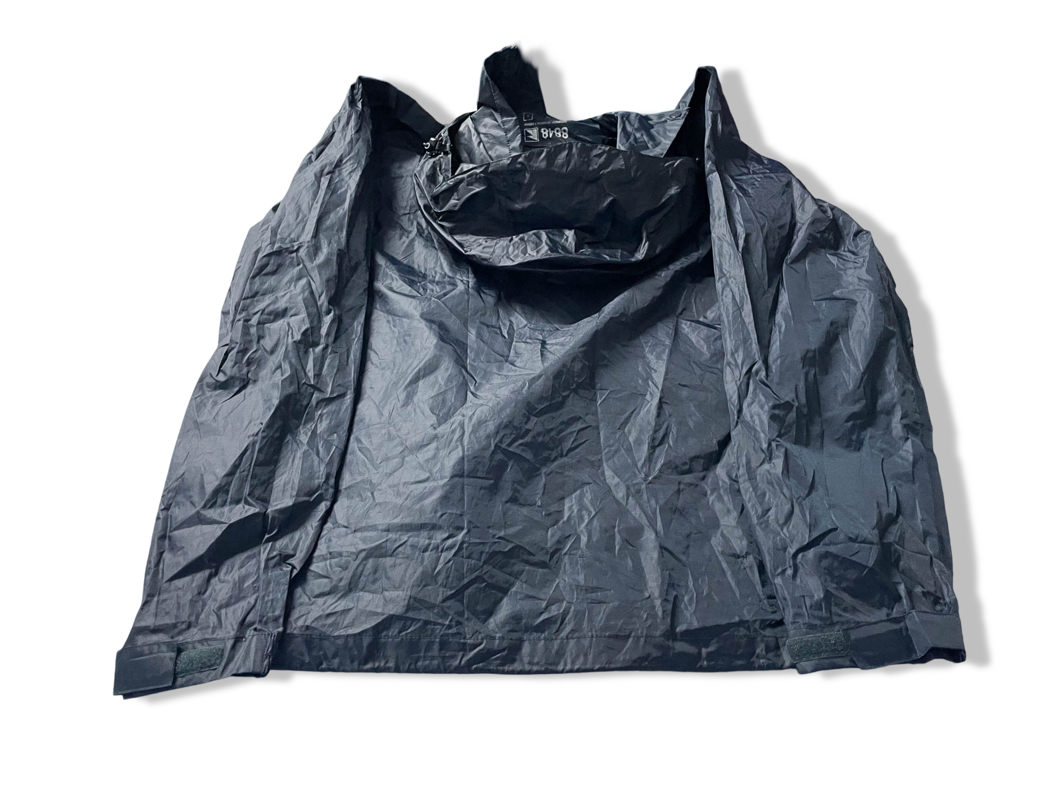 Vintage Aquamak black nylon rain hoodie jacket in S |L29 W19| SKU 4026