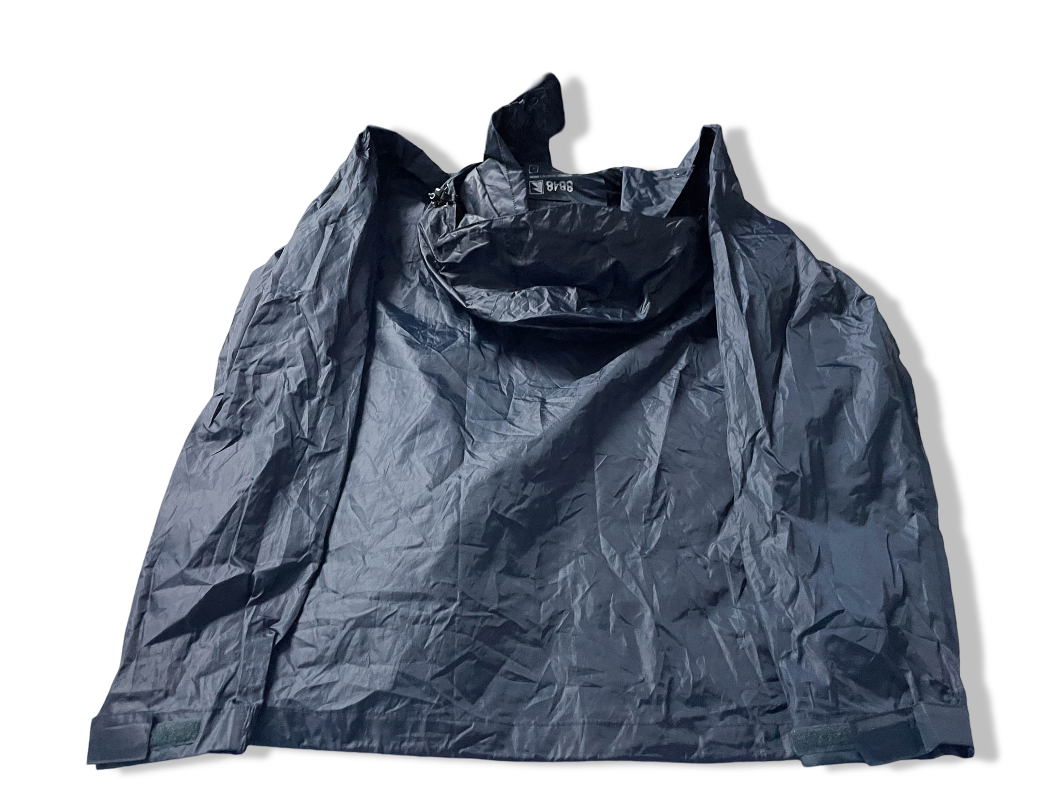 Vintage Aquamak black nylon rain hoodie jacket in S |L29 W19| SKU 4026